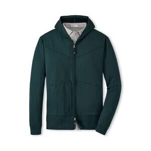 Peter Millar L Crown Sport Men's Balsam Beaumont Performance Full-Zip Hoodie